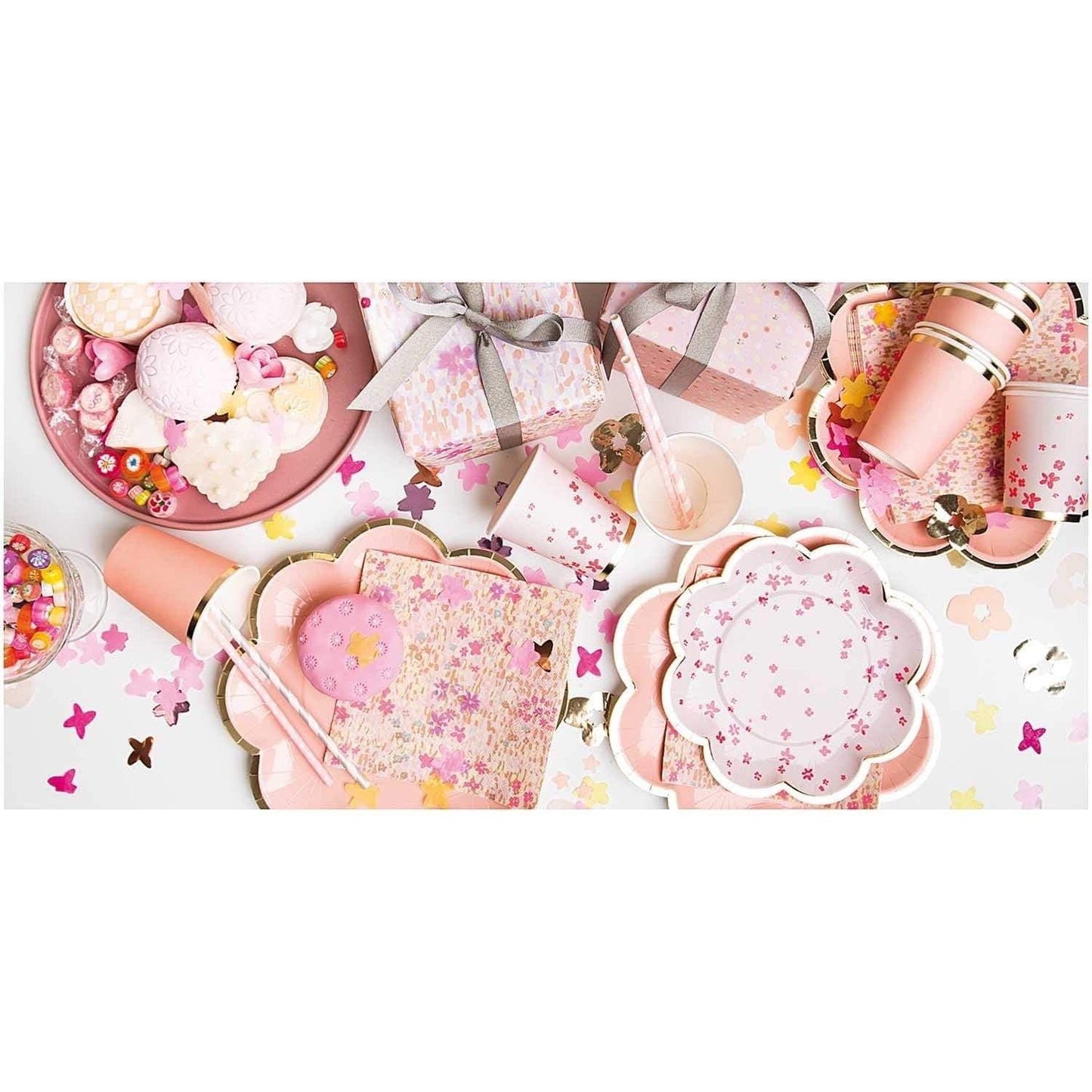 Flower shaped Confetti | Pink Party Confetti  | Pretty Little Party YEY! Lets Party