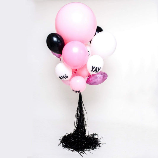 Fuchsia and black, you'll love it!! - Party Decoration Ideas