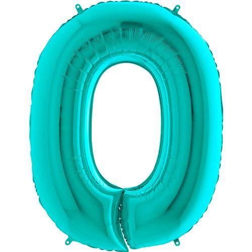 Big Balloon Numbers | Tiffany Blue Large Foil Number Balloons Pretty Little Party Shop