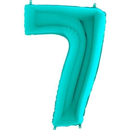 Big Balloon Numbers | Tiffany Blue Large Foil Number Balloons Pretty Little Party Shop