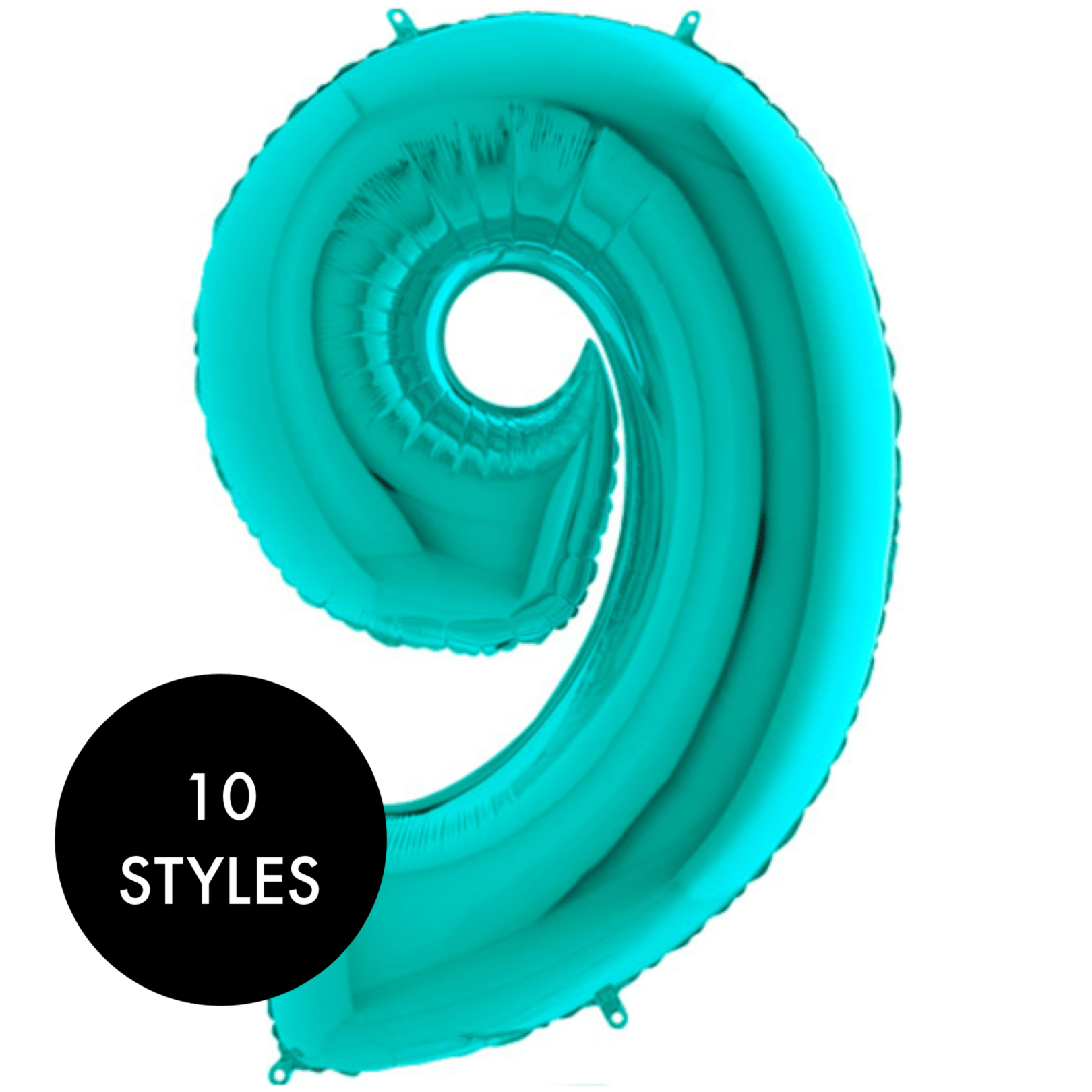 Big Balloon Numbers | Tiffany Blue Large Foil Number Balloons Pretty Little Party Shop