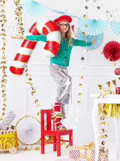 Giant Candy Cane Balloon | Foil Helium | Christmas Balloons Party Deco