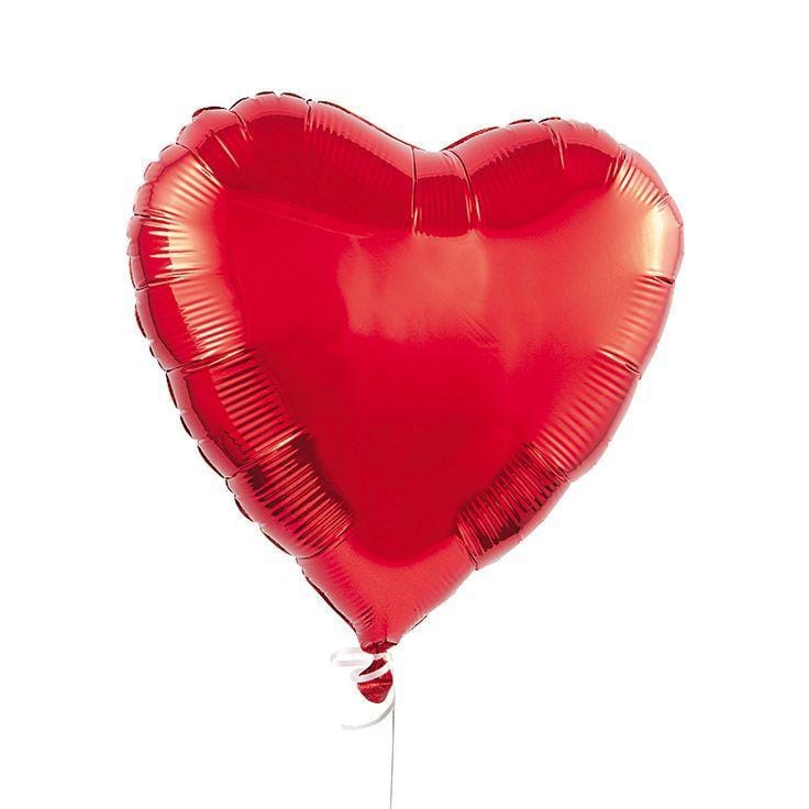 Giant Red Heart Foil Balloon | Large Heart Helium Balloons Online UK Qualatex