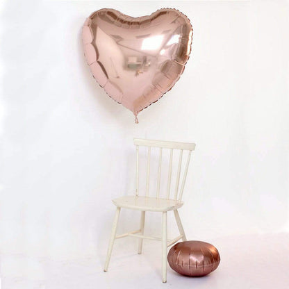 Giant Rose gold Heart Foil Balloon | Large Heart Helium Balloons Qualatex