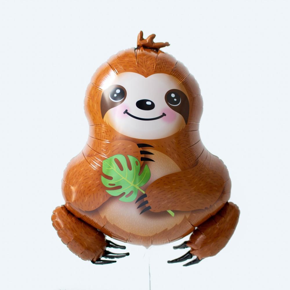 Giant Sloth Balloon  | Fun Shaped Balloons | Helium Balloons Online Qualatex