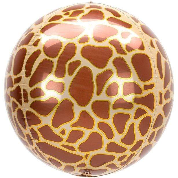 Giraffe Print Animal Print Orbz Balloons | Helium Balloons for Events Anagram