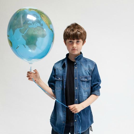 Globe Bubble Balloon | Globe Balloon | Kids Party Balloons Online Qualatex