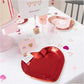Glossy Heart Plates - Pink Heart Plates | Valentines Party Supplies YEY! Lets Party