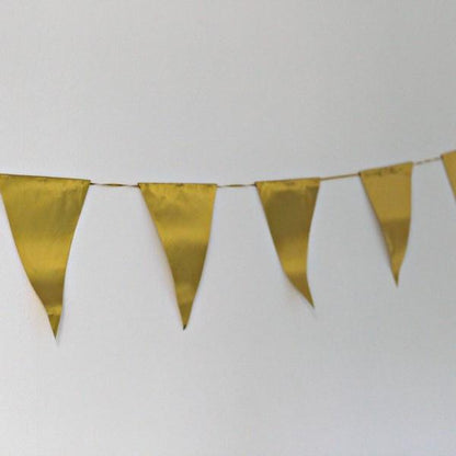 Gold Metallic Bunting | Party Garlands | Gold Decorations Santex