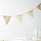 Gold Glitter Fabric Bunting | Luxury Party Decorations Talking Tables