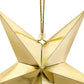 Gold Hanging Star Decoration | Beautiful Christmas Decorations UK Party Deco