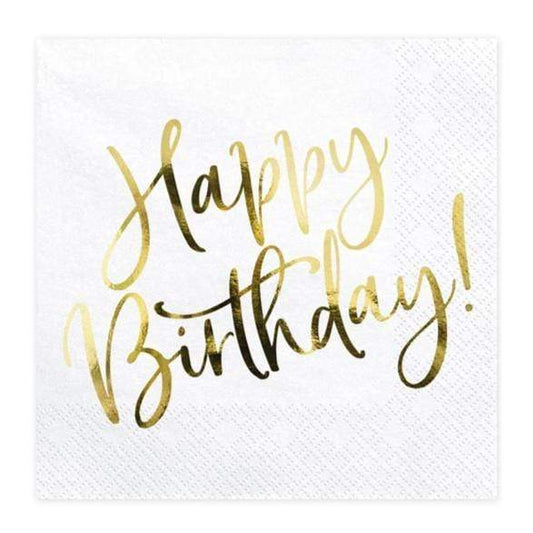 Happy Birthday Party Napkins | Birthday Party Supplies Decorations Party Deco