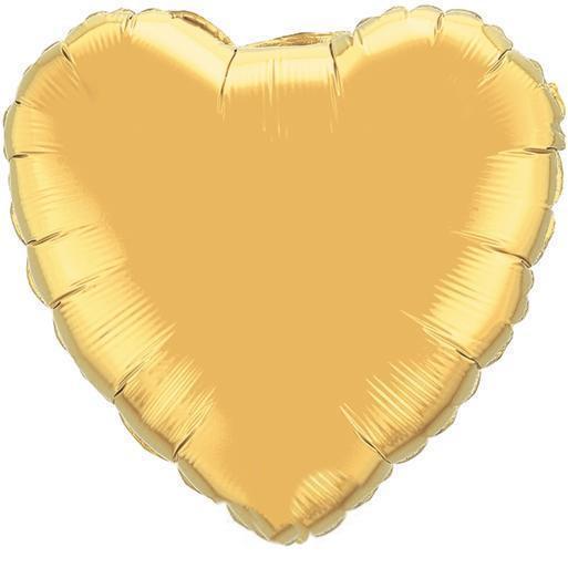 Gold Heart Balloons | Heart Helium Balloon | Foil Balloons Online Qualatex