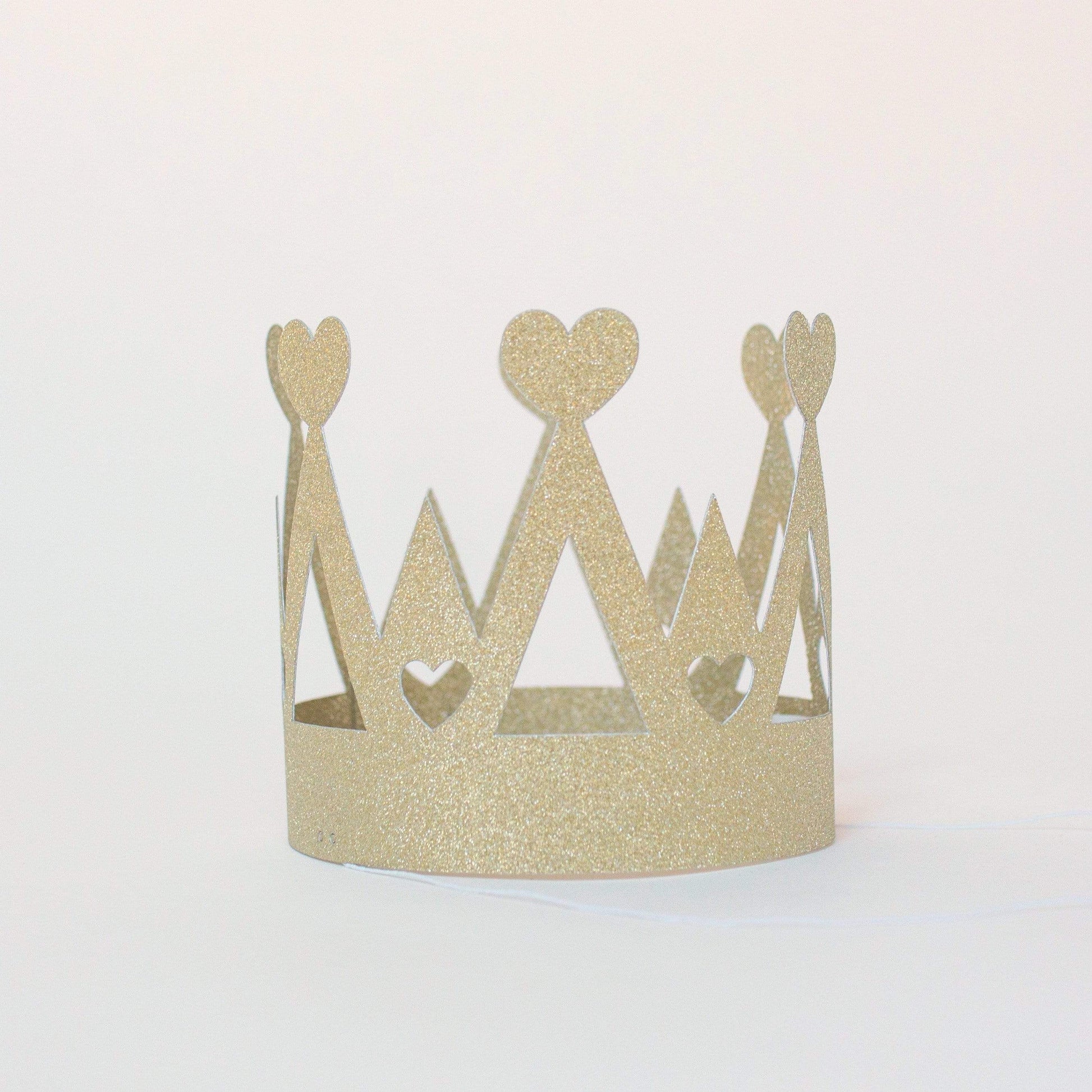 Gold Party Crown | Kids Party Hats | Princess Party Supplies UK Party Deco