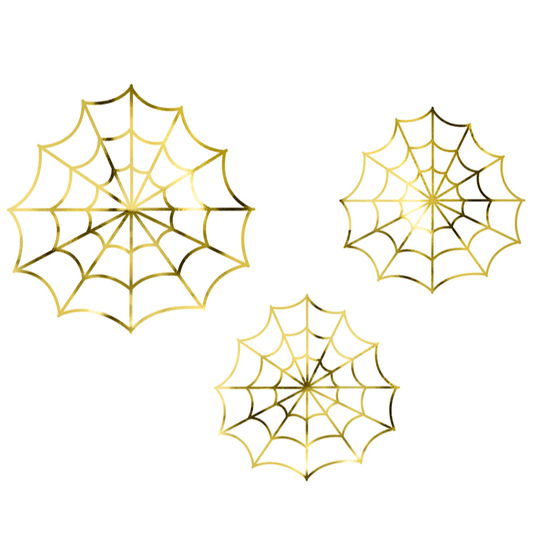 Gold Spiderweb Decorations | Cool Halloween Party Decorations Party Deco