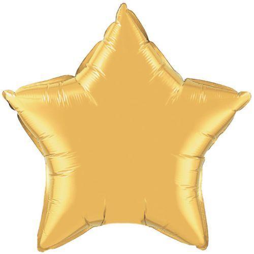 Gold Star Foil Balloons | Helium Balloons | Online Balloonery Qualatex
