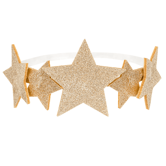 Gold Star Headband | Beautiful Party Dressing Up for Kids Party Deco