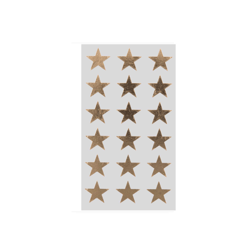 Gold Star Sticker Labels For Gifting & Party Bags | Pretty Party Paper Poetry