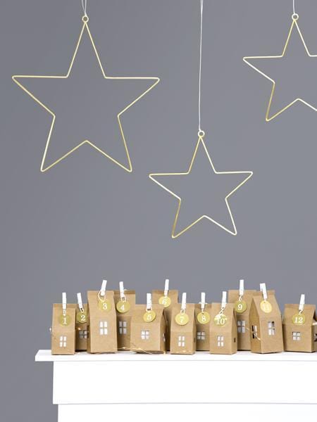 Metal Star Decorations | Floral Hanging Stars | Christmas Decorations Party Deco