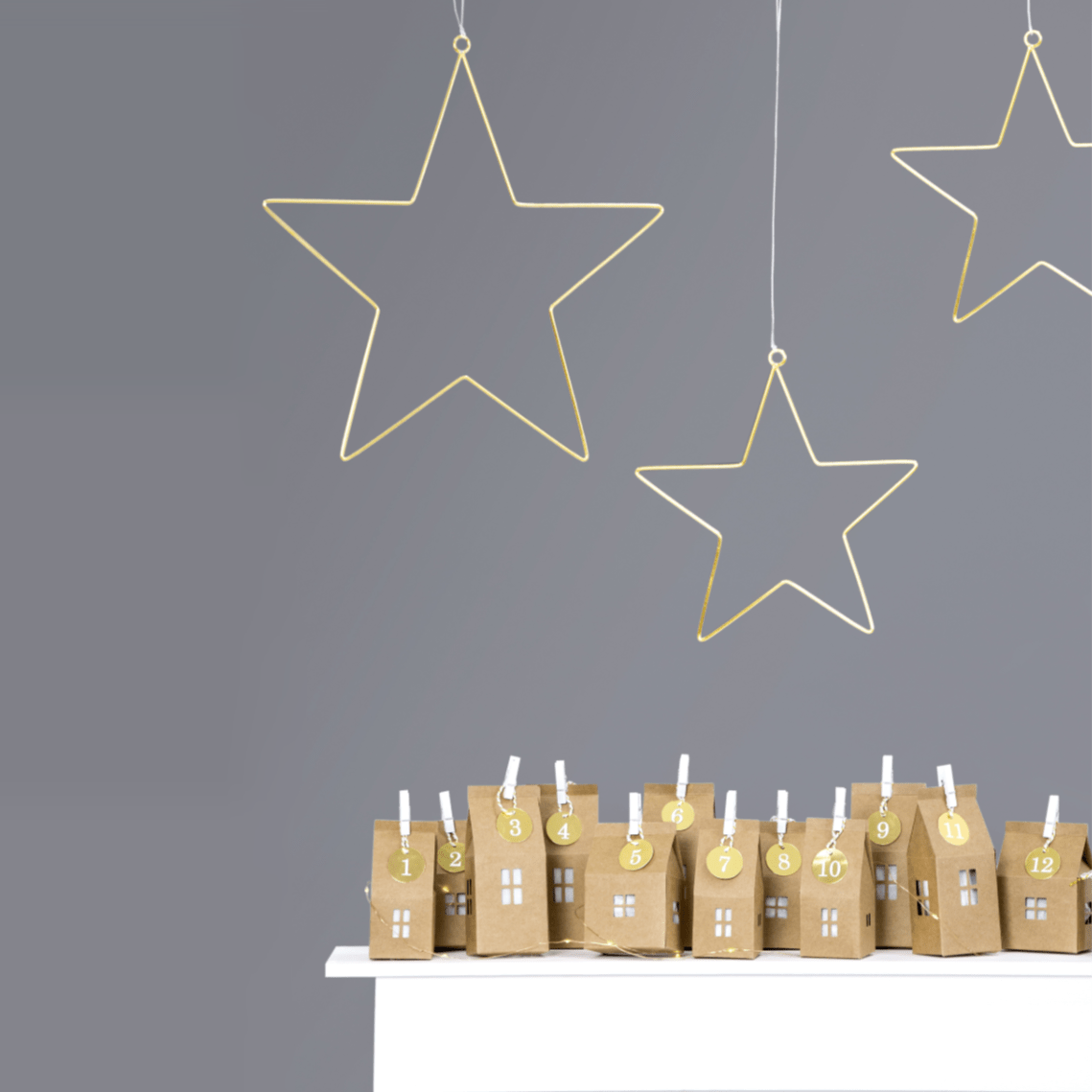 Metal Star Decorations | Floral Hanging Stars | Christmas Decorations Party Deco