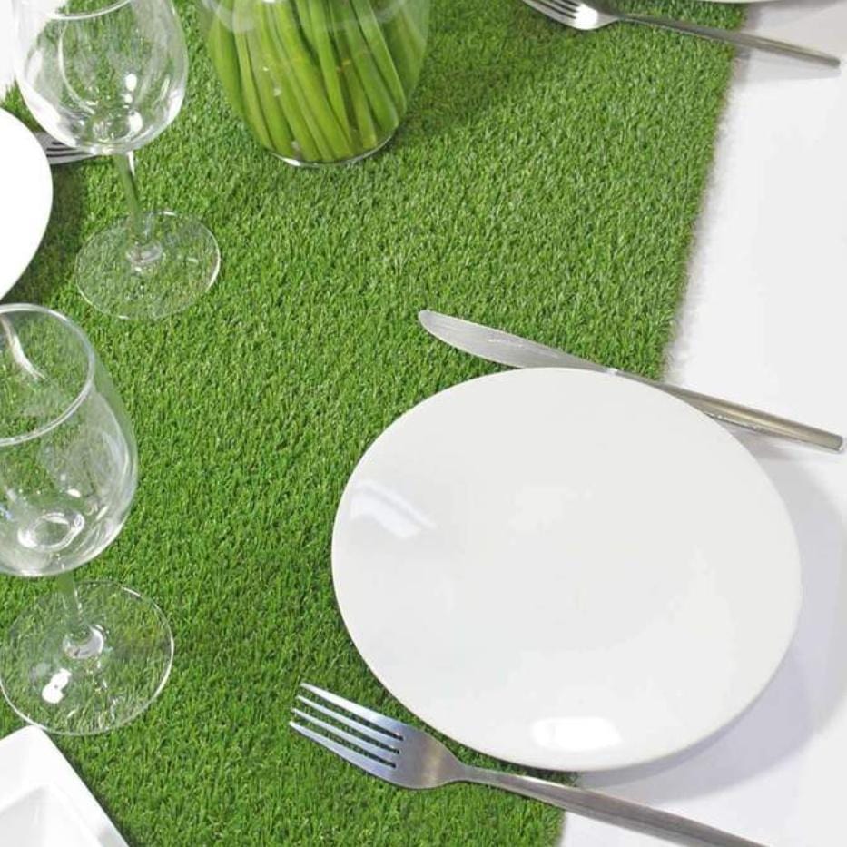 Artificial Grass Table Runner Talking Tables UK Pretty Little Party Shop