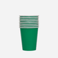 Plain Emerald Green Paper Cups