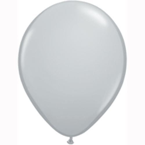 Grey Balloons | Plain Coloured Latex Balloons | Online Balloonery Qualatex