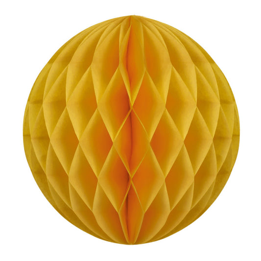 Mustard Yellow honeycomb balls | UKs Biggest Range of Paper Honeycomb Decorations 