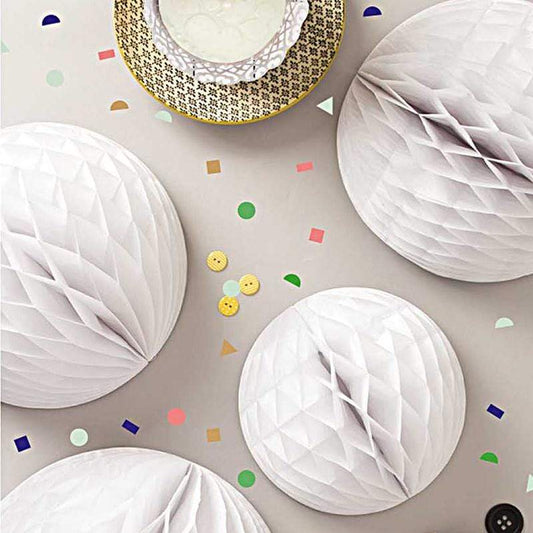 White Paper Honeycomb Decorations | The best  Honeycomb Balls YEY! Lets Party