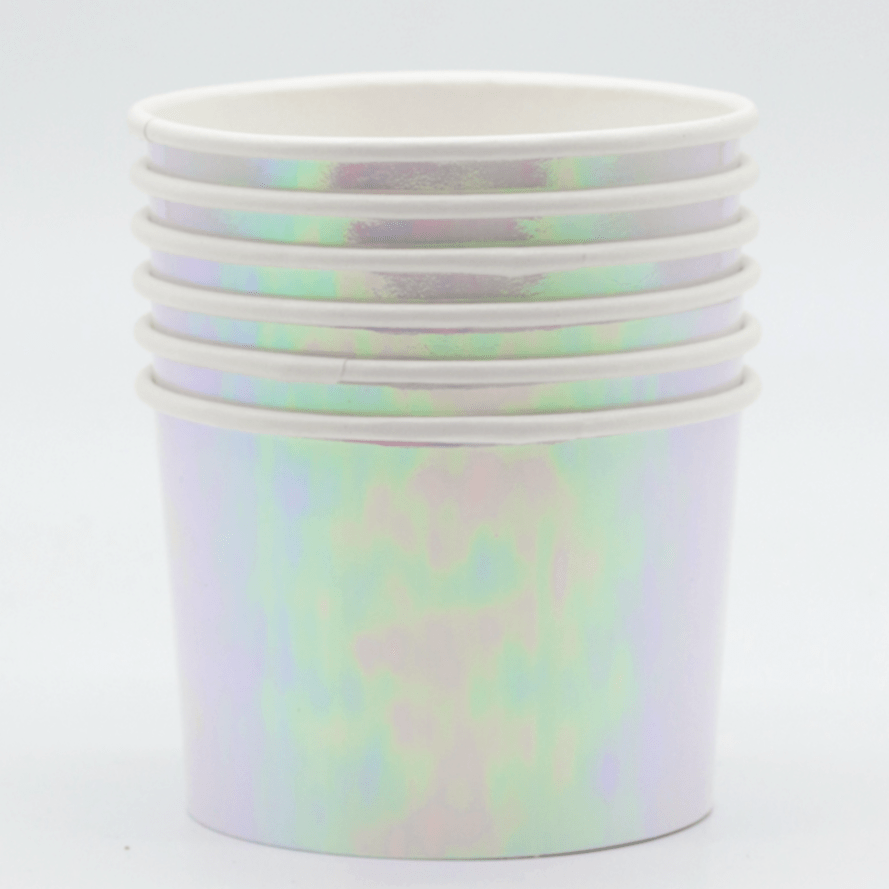 Iridescent Treat Cups | Ice Cream Cups | Ice Cream Party Supplies Creative Converting