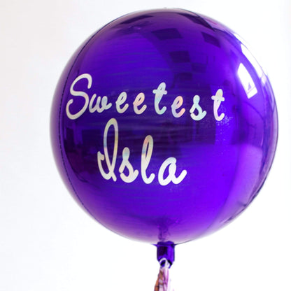 Personalised Balloon Box - Inflated Helium Balloons - Bespoke Delivery Pretty Little Party Shop