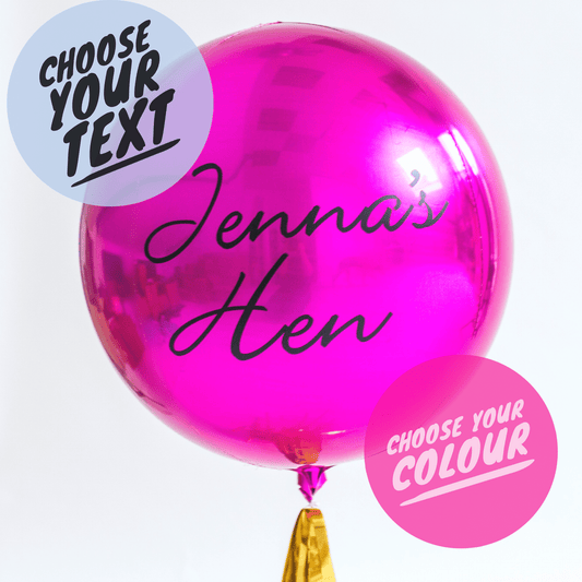 Personalised Balloon in a Box - Inflated Helium Balloons - Balloon Gift Delivery Pretty Little Party Shop