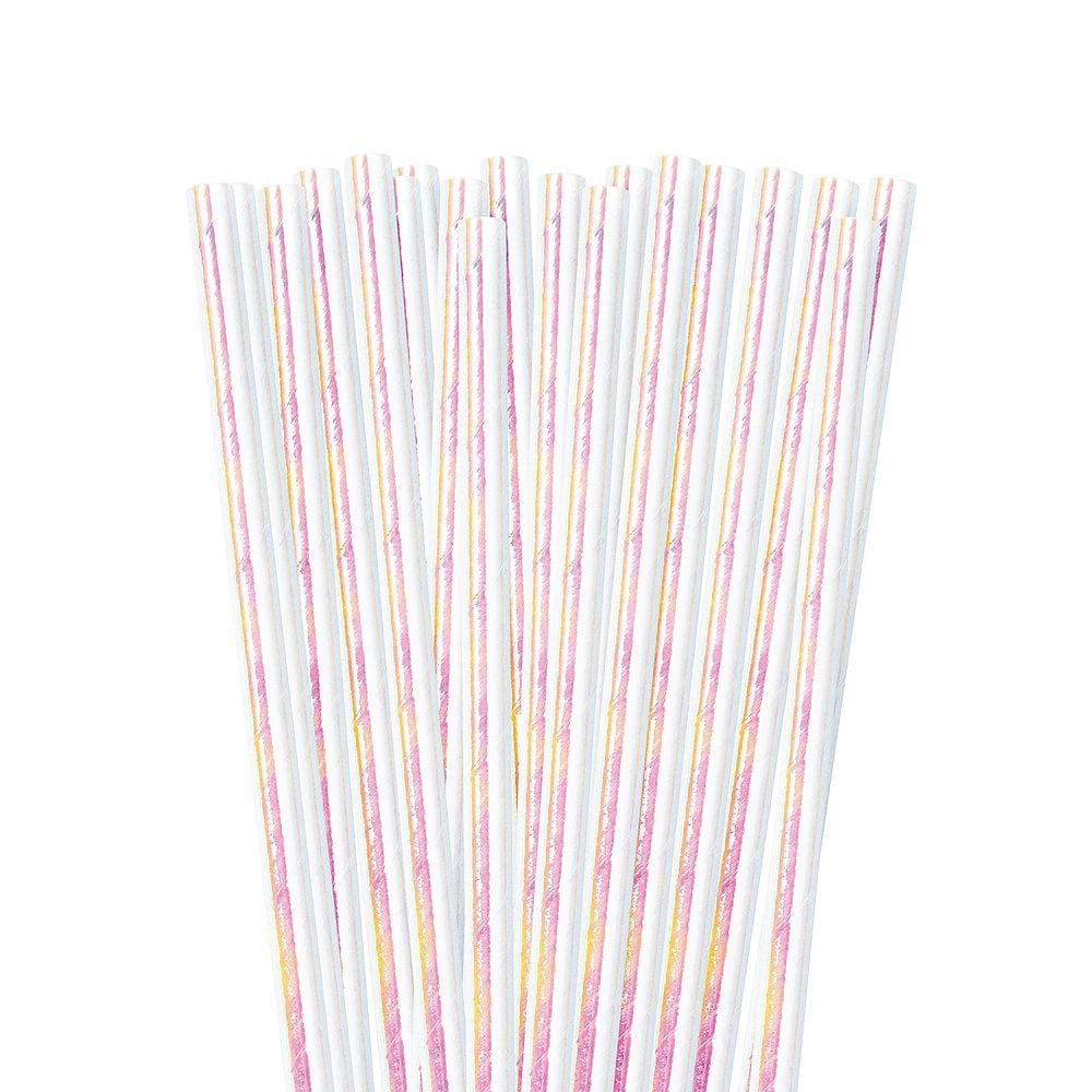 Paper Straw String Striped Paper Straws UK | Biodegradable Paper Straws – Pretty Little ...