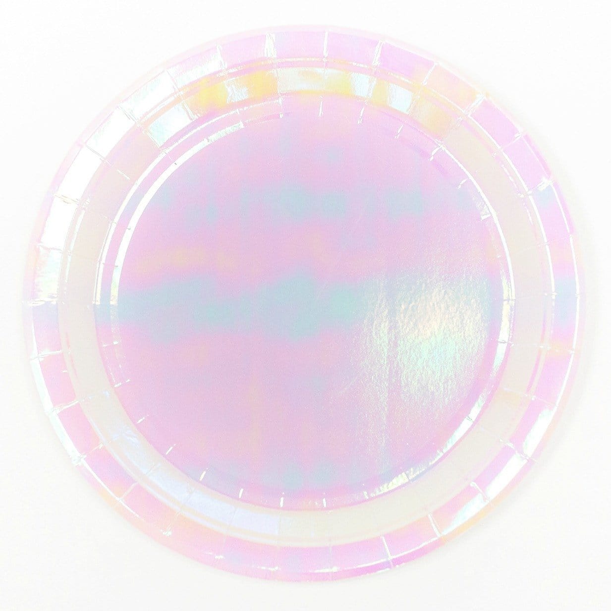 Iridescent Party Plates | Modern Paper Plates | Disco Party Supplies Creative Converting