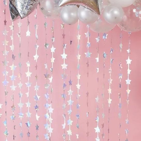 Iridescent Backdrop Photo Backdrop Party Props and Decorations