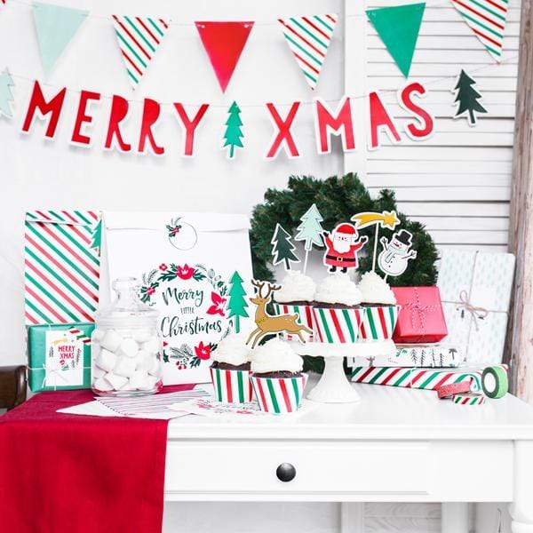 Scandi Christmas Garland | Stylish Christmas Decorations UK Party Deco