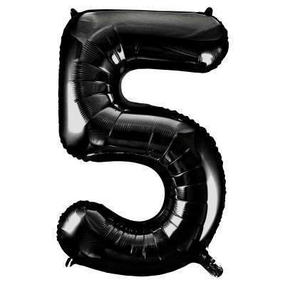 Black foil letter clearance balloons