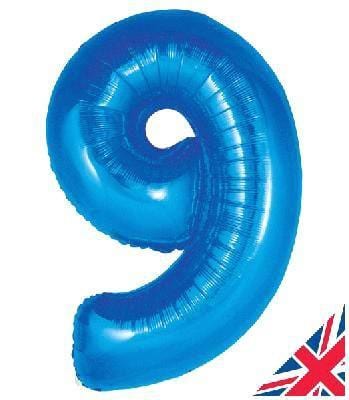 Large Balloon Numbers | Blue Foil Number Balloon 34" Unique