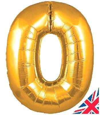 Large Balloon Numbers | Giant Gold Balloon Numbers 34"   Anagram