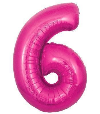 Large Foil Number Balloons | Pink Number Helium Balloons online Unique