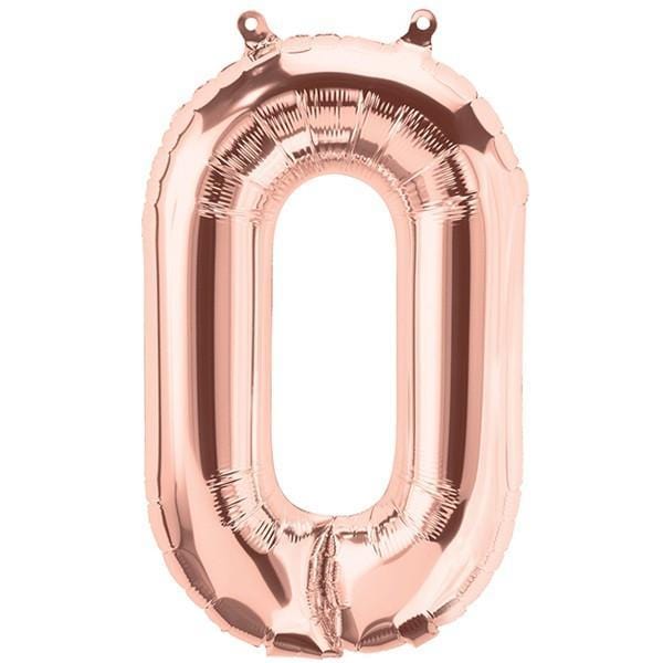 Rose gold deals foil number balloons