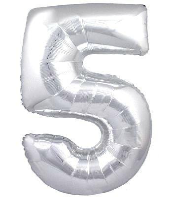 Large Foil Number Balloons | Silver Number Helium Balloons online Anagram