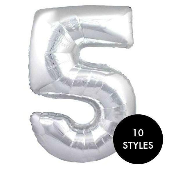 Where to buy on sale silver number balloons