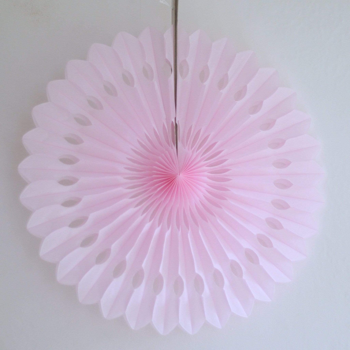 Pale Pink Paper Fan Honeycomb | Pretty Party Supplies Online Unique