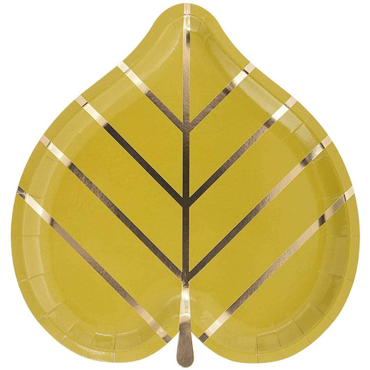 Leaf Shape Party Plates | Woodland Party Supplies Rico Design