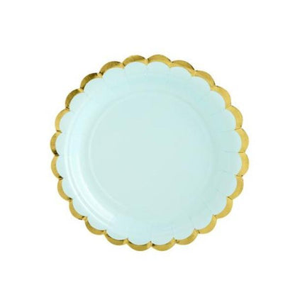 Pastel Mint Party Plates | Modern Party Plates | Unique Party Supplies Party Deco