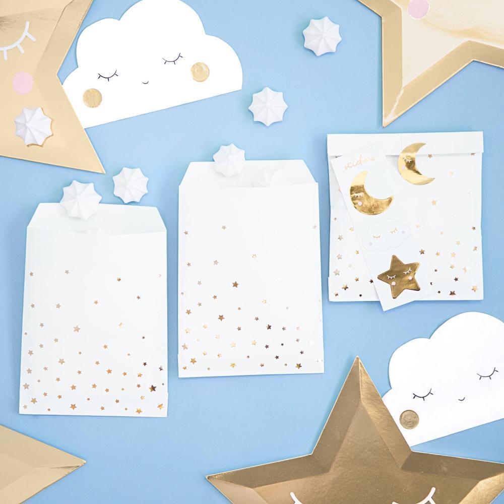 Cute Star & Moon Treat Bags | Moon Party Bags baby Showers & Parties Party Deco