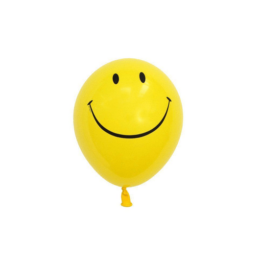 Mini Smiley Face Balloons | Yellow Smiley Face Balloons UK Qualatex