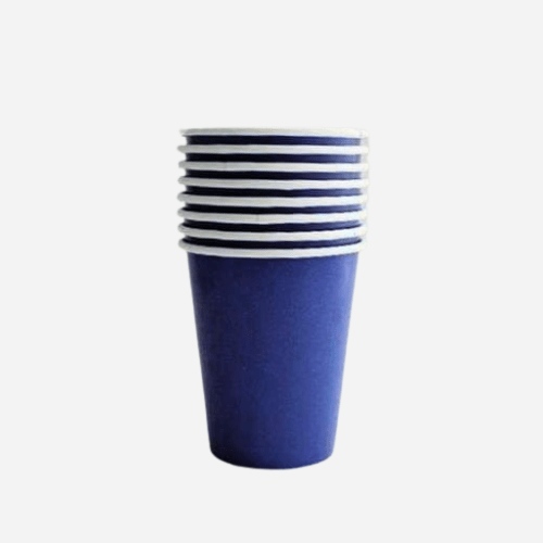 Plain Navy Blue Paper Cups UK
