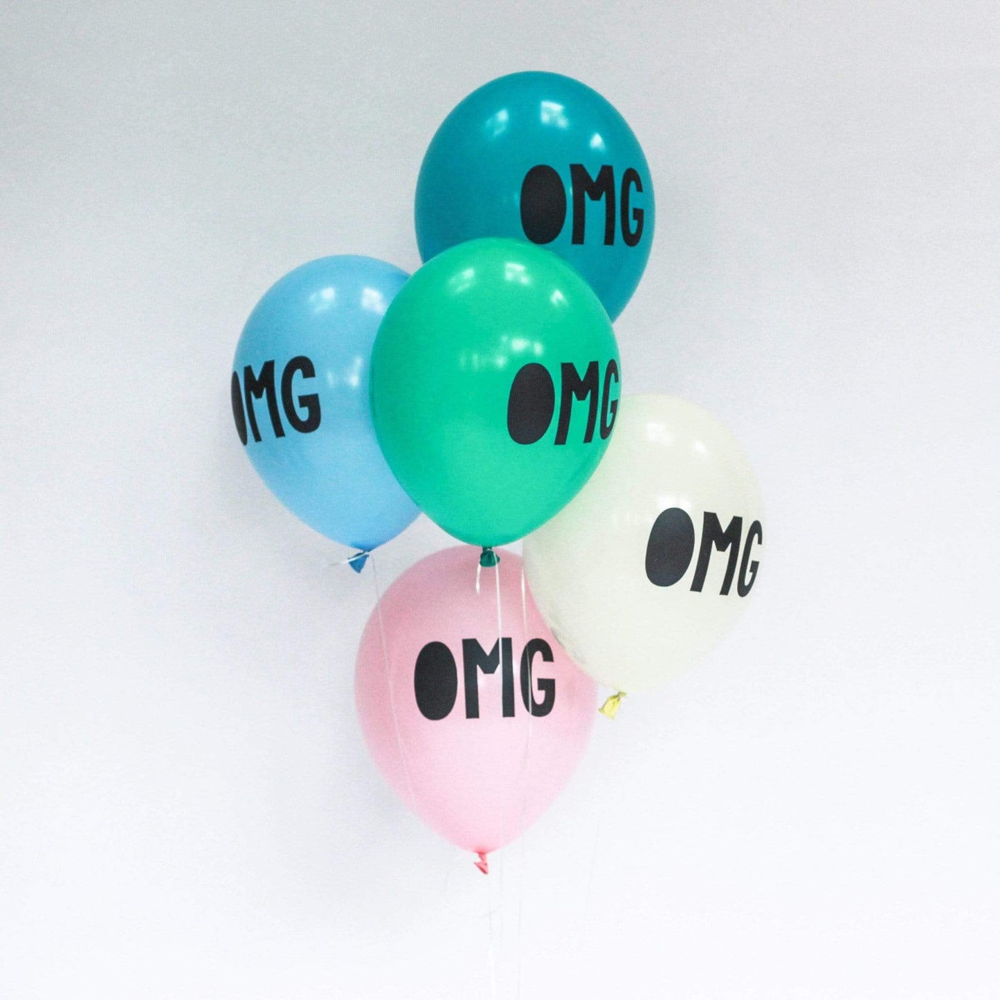 OMG Balloons Blue | Unique Balloons | Modern Party Balloons UK Pretty Little Party Shop
